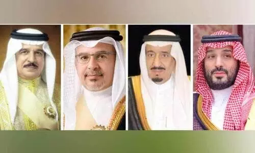 സൗ​ദി ദേ​ശീ​യ ദി​നം: ആ​ശം​സ​ക​ളു​മാ​യി ബ​ഹ്‌​റൈ​ൻ ഭ​ര​ണാ​ധി​കാ​രി​ക​ൾ