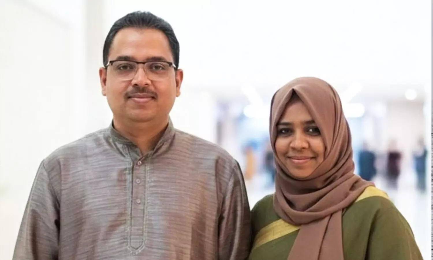 Adv. Shanavas and wife Sini Shanavas