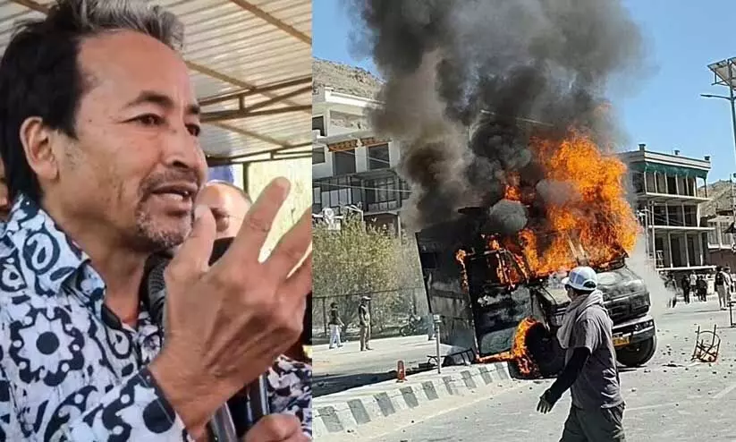 അറബ് വസന്തവും ജെൻ സി പ്രക്ഷോഭവും കാണിച്ച് ജനങ്ങളെ ഇളക്കിവിട്ടു; സോനം വാങ്ചുക്കിന് നേരെ തിരിഞ്ഞ് കേന്ദ്ര സർക്കാർ അറബ് വസന്തവും ജെൻ സി പ്രക്ഷോഭവും കാണിച്ച് ജനങ്ങളെ ഇളക്കിവിട്ടു; സോനം വാങ്ചുക്കിന് നേരെ തിരിഞ്ഞ് കേന്ദ്ര സർക്കാർ