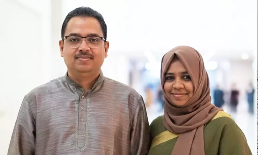 Adv. Shanavas and wife Sini Shanavas Adv. Shanavas and wife Sini Shanavas