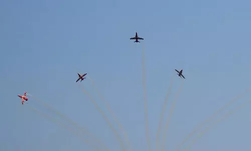 മൈ​സൂ​രു ദ​സ​റ എ​യ​ർ ഷോ ​പ​രി​ശീ​ല​നം ഇ​ന്ന്