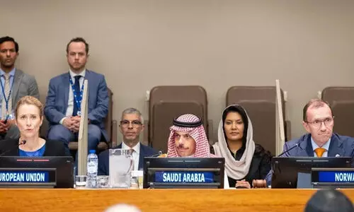 ‘ന്യൂയോർക്ക് പ്രഖ്യാപനം’; ഗസ്സയും വെസ്റ്റ് ബാങ്കും ഫലസ്തീൻ പ്രദേശമാണെന്ന് സ്ഥിരീകരിക്കുന്നു -സൗദി വിദേശകാര്യ മന്ത്രി ‘ന്യൂയോർക്ക് പ്രഖ്യാപനം’; ഗസ്സയും വെസ്റ്റ് ബാങ്കും ഫലസ്തീൻ പ്രദേശമാണെന്ന് സ്ഥിരീകരിക്കുന്നു -സൗദി വിദേശകാര്യ മന്ത്രി