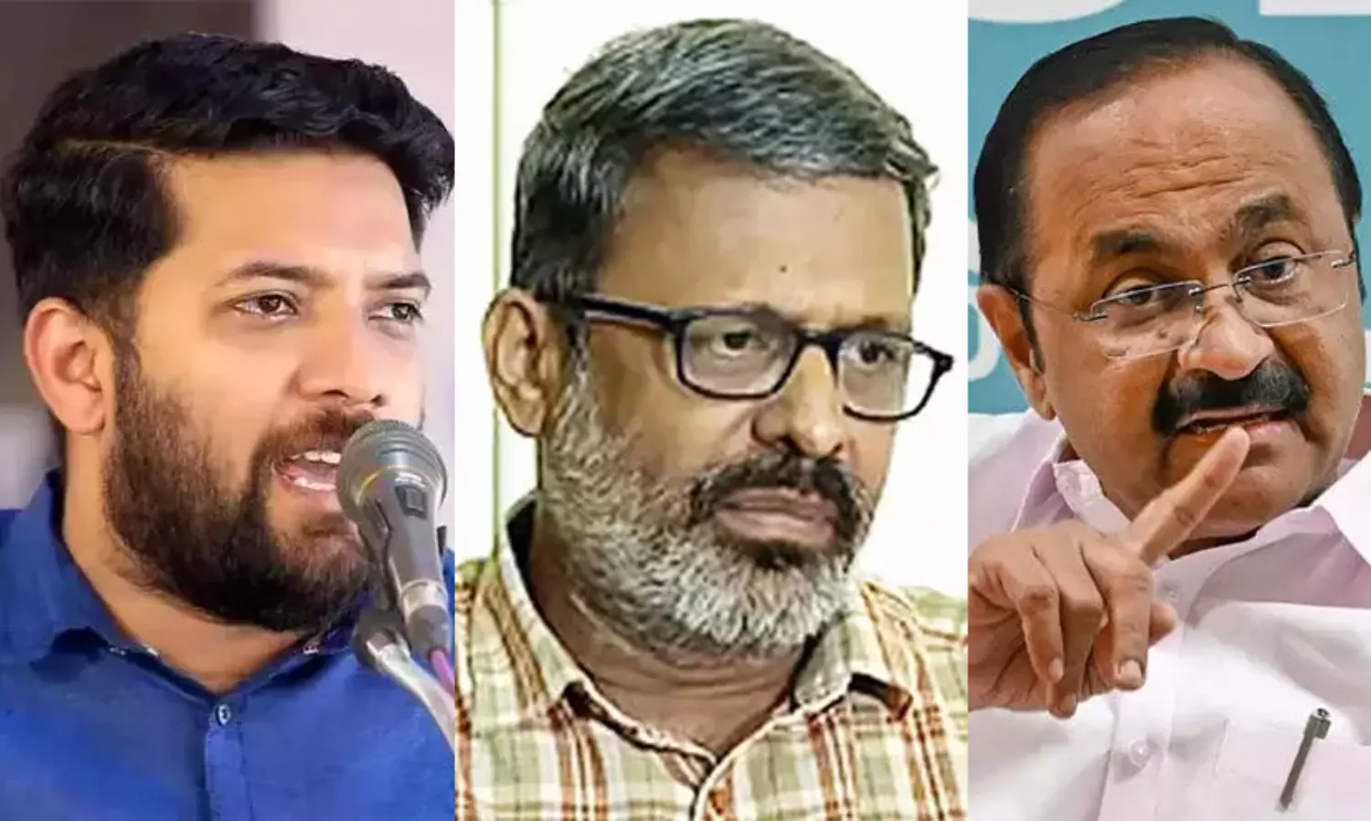 Shafi Parambil, EN Suresh Babu, VD Satheesan