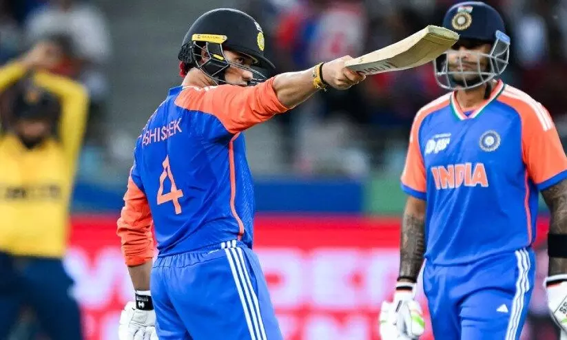 അഭിഷേകിന് ഹാട്രിക് ഫിഫ്റ്റി, സഞ്ജുവിന്‍റെ വെടിക്കെട്ട്; ലങ്കക്കെതിരെ ഇന്ത്യക്ക് കൂറ്റൻ സ്കോർ