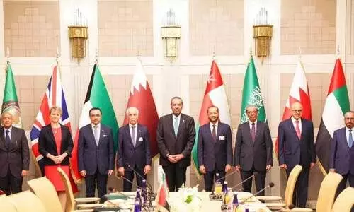 ഫ​ല​സ്തീ​ൻ അം​ഗീ​കാ​ര​ത്തി​ന് സ്വാ​ഗ​തം; സു​ര​ക്ഷ​ക്കും സ്ഥി​ര​ത​ക്കും ആ​ഹ്വാ​നം ചെ​യ്ത് ജി.​സി.​സി-​ബ്രി​ട്ട​ൻ സം​യു​ക്ത മ​ന്ത്രി​ത​ല യോ​ഗം