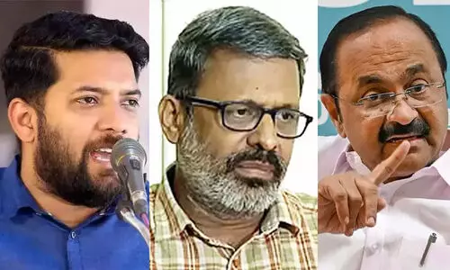 Shafi Parambil, EN Suresh Babu, VD Satheesan