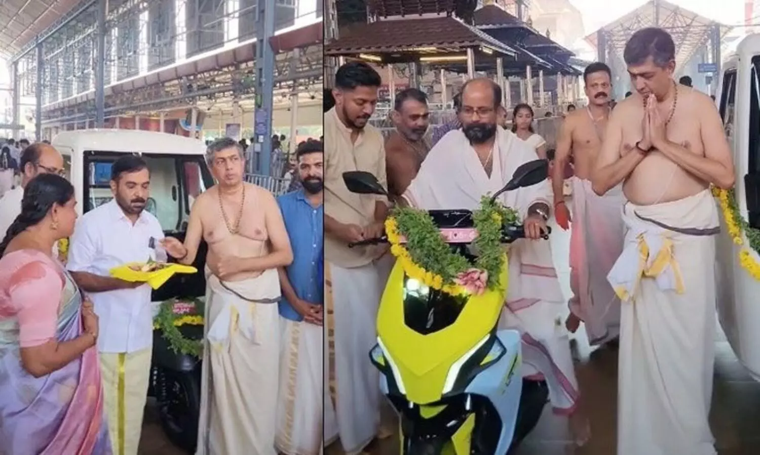 New vehicles presented at Guruvayur temple