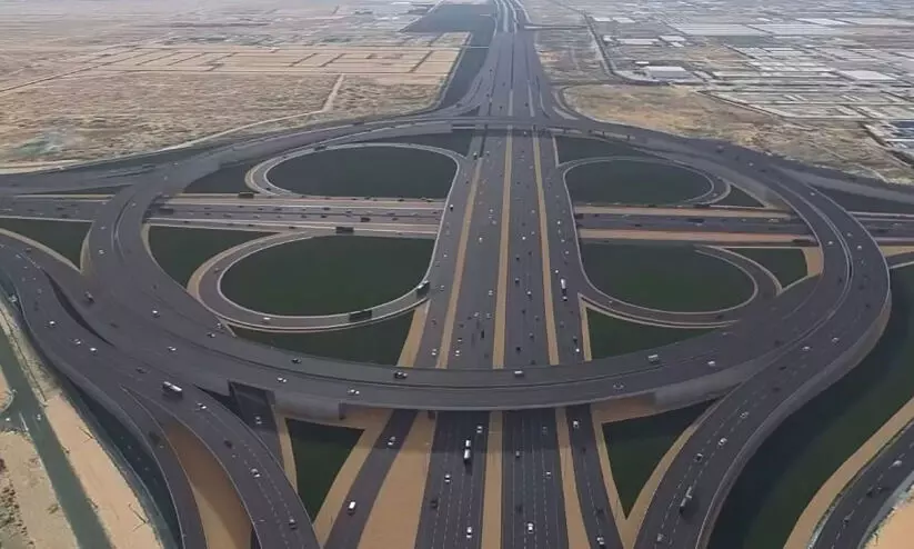 ഗ​താ​ഗ​ത​ക്കു​രു​ക്ക​ഴി​ക്കാ​ൻ വ​ൻ പ​ദ്ധ​തി; എ​മി​റേ​റ്റ്​​സ്​ റോ​ഡി​ൽ വി​പു​ലീ​ക​ര​ണ​ത്തി​ന്​ തു​ട​ക്കം