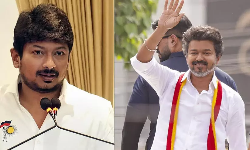 ശനിയാഴ്ച മാത്രം രാഷ്ട്രീയപ്രവർത്തനം നടത്തുന്നയാളല്ല ഞാൻ; വിജയിക്കെതിരെ വിമർശനവുമായി ഉദയനിധി സ്റ്റാലിൻ