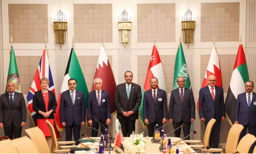 സുരക്ഷക്കും സ്ഥിരതക്കും ആഹ്വാനം; ജി.സി.സി-ബ്രിട്ടൻ സംയുക്ത മന്ത്രിതല യോഗം സുരക്ഷക്കും സ്ഥിരതക്കും ആഹ്വാനം; ജി.സി.സി-ബ്രിട്ടൻ സംയുക്ത മന്ത്രിതല യോഗം