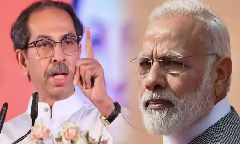 വോട്ടിന് സ്ത്രീകൾക്ക് കൈക്കൂലി നൽകുന്ന പദ്ധതി സാമ്പത്തിക കുറ്റകൃത്യം; ബിഹാറിലെ മഹിളാ റോസ്ഗാർ യോജനക്കെതിരെ ‘സാമ്ന’ എഡിറ്റോറിയൽ വോട്ടിന് സ്ത്രീകൾക്ക് കൈക്കൂലി നൽകുന്ന പദ്ധതി സാമ്പത്തിക കുറ്റകൃത്യം; ബിഹാറിലെ മഹിളാ റോസ്ഗാർ യോജനക്കെതിരെ ‘സാമ്ന’ എഡിറ്റോറിയൽ