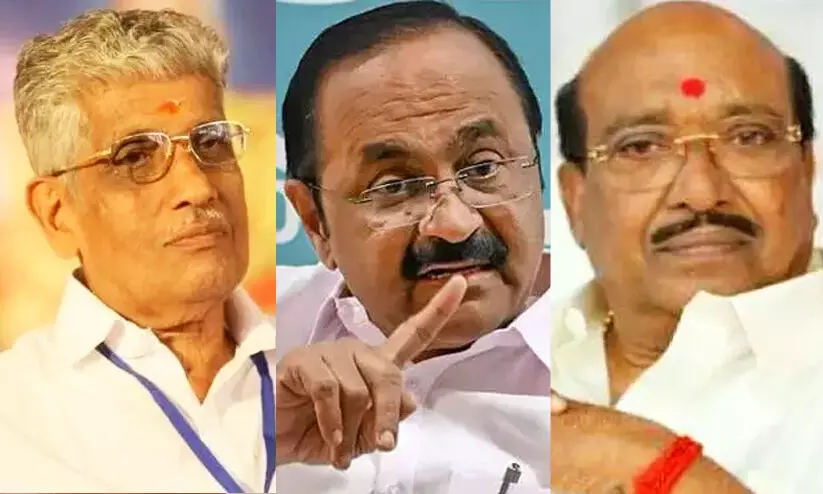 VD Satheesan, G Sukumaran Nair, Vellappally Natesan