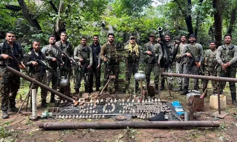 Maoist,Arms manufacturing,Facility,Destroyed,Counter-insurgency,Militant hideout,Weapons cache,Operation, സുക്മജില്ല, ഓപറേഷൻ പ്രഹാർ, മാവോവാദി, സുരക്ഷസേന