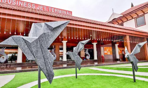 2000 സർവിസ്​ തികച്ച് സിയാൽ ബിസിനസ് ജെറ്റ് ടെർമിനൽ