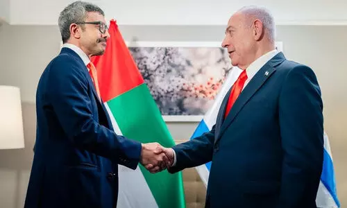 ഗസ്സ യുദ്ധം ഉടൻ അവസാനിപ്പിക്കണമെന്ന് യു.എ.ഇ; ശൈഖ് അബ്ദുല്ല നെതന്യാഹുവുമായി കൂടിക്കാഴ്ച നടത്തി