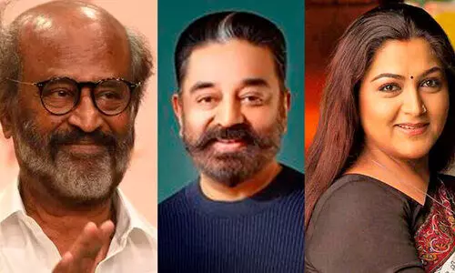 rajnikant kamal hasan and khushbu responds to karur rajnikant kamal hasan and khushbu responds to karur