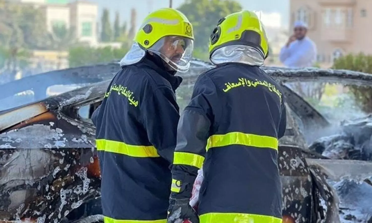 ഒമാനിൽ വാഹനം മറിഞ്ഞ് തീ പിടിച്ച് ഒരാൾക്ക് ദാരുണാന്ത്യം