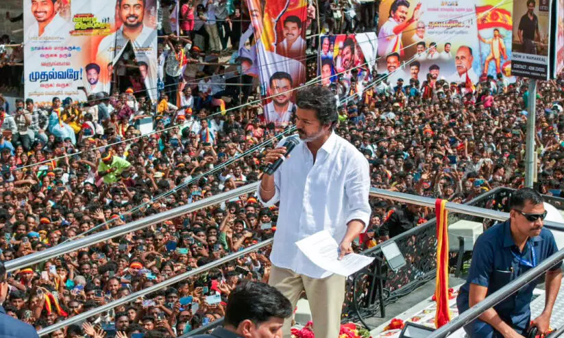 ബി.ജെ.പിയുമായി ഡി.എം.കെക്ക് പരോക്ഷ ബന്ധമെന്ന് വിജയ്