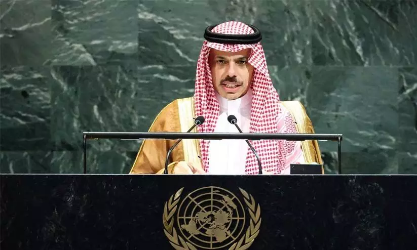 ഫലസ്തീൻ പ്രശ്നത്തിന് നീതിയുക്തവും ശാശ്വതവുമായ പരിഹാരം കണ്ടെത്തേണ്ട സമയമാണിത് - സൗദി വിദേശകാര്യ മന്ത്രി