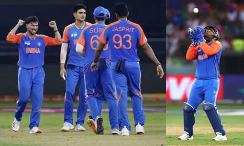 പൊരിഞ്ഞ അടി, പിന്നീട് ചീട്ടുകൊട്ടാരം, 33 റൺസെടുക്കുന്നതിനിടെ വീണത് ഒമ്പത് വിക്കറ്റ്; ഇന്ത്യക്ക് 147 റൺസ് വിജയലക്ഷ്യം