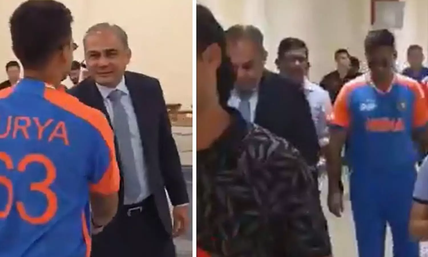 ‘15 ദിവസം മുമ്പ് പുഞ്ചിരിച്ചുകൊണ്ട് നഖ്‌വിക്ക് സൂര്യകുമാറിന്റെ ഹസ്തദാനം, എന്നിട്ടിപ്പോൾ കാമറകൾക്ക് മുന്നിൽ ദേശീയവാദ നാടകം!’, വിഡിയോ പുറത്തുവിട്ട് റാവത്തിന്റെ രൂക്ഷവിമർശനം