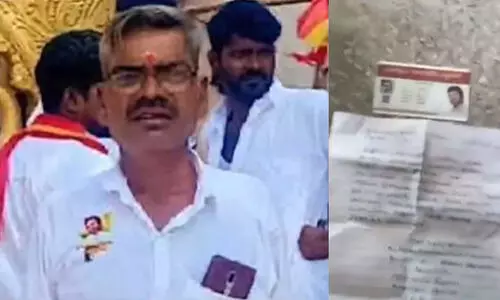 ടി.വി.കെ പ്രാദേശിക നേതാവ് ജീവനൊടുക്കി; മരണത്തിനുത്തരവാദി ഡി.എം.കെ എന്ന് 50കാരന്‍റെ ആത്മഹത്യാക്കുറിപ്പ്