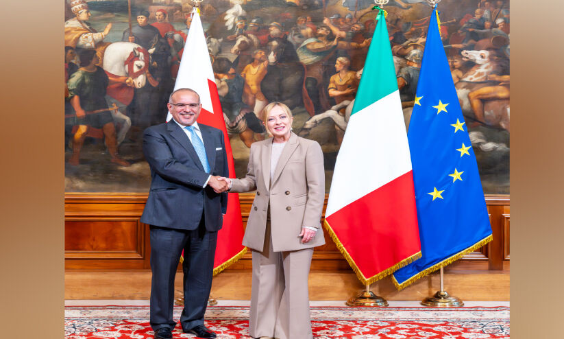 ഇറ്റലി-ബഹ്റൈൻ നിക്ഷേപ പങ്കാളിത്ത കരാർ; 100 കോടി യൂറോയുടെ നിക്ഷേപം ലക്ഷ്യം ഇറ്റലി-ബഹ്റൈൻ നിക്ഷേപ പങ്കാളിത്ത കരാർ; 100 കോടി യൂറോയുടെ നിക്ഷേപം ലക്ഷ്യം