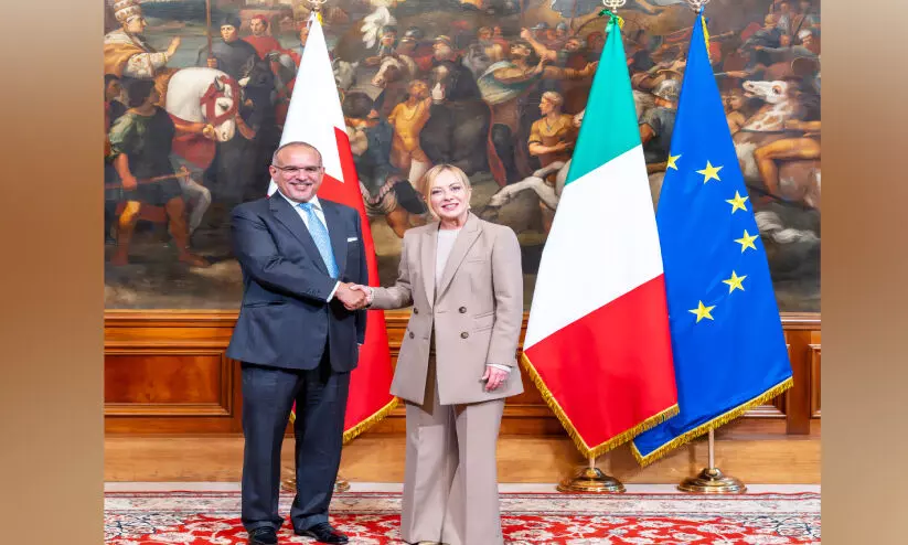 ഇറ്റലി-ബഹ്റൈൻ നിക്ഷേപ പങ്കാളിത്ത കരാർ; 100 കോടി യൂറോയുടെ നിക്ഷേപം ലക്ഷ്യം ഇറ്റലി-ബഹ്റൈൻ നിക്ഷേപ പങ്കാളിത്ത കരാർ; 100 കോടി യൂറോയുടെ നിക്ഷേപം ലക്ഷ്യം