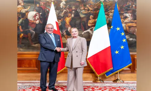 ഇ​റ്റ​ലി-​ബ​ഹ്‌​റൈ​ൻ നി​ക്ഷേ​പ പ​ങ്കാ​ളി​ത്ത ക​രാ​ർ; 100 കോടി യൂ​റോ​യു​ടെ നി​ക്ഷേ​പം ല​ക്ഷ്യം