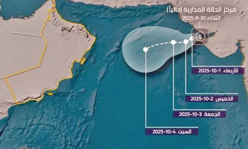 ന്യൂ​ന​മ​ർ​ദം നി​രീ​ക്ഷി​ച്ച് ഒ​മാ​ൻ