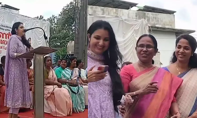 റിനി സി.പി.എമ്മിന്റെ പെൺ പ്രതിരോധ വേദിയിൽ; പാർട്ടിയിലേക്ക് സ്വാഗതം ചെയ്ത് കെ.ജെ.ഷൈൻ റിനി സി.പി.എമ്മിന്റെ പെൺ പ്രതിരോധ വേദിയിൽ; പാർട്ടിയിലേക്ക് സ്വാഗതം ചെയ്ത് കെ.ജെ.ഷൈൻ