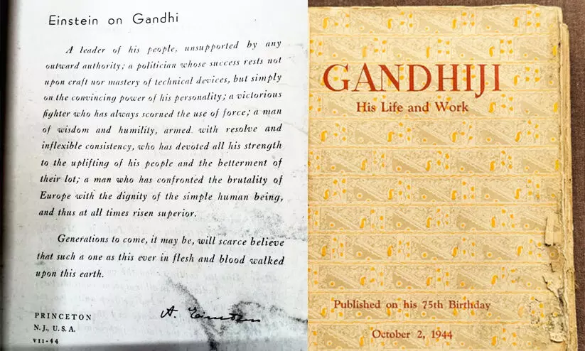 Mahatma Gandhi, book, Albert Einstein