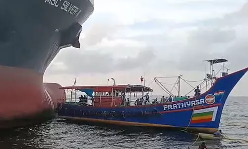 MSC cargo ship collides with fishing boat