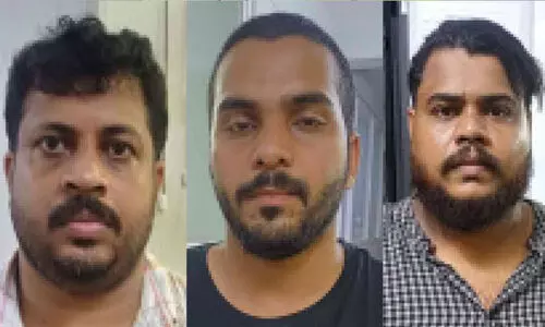 തീവ്രവാദ ബന്ധമാരോപിച്ച് വെർച്വൽ അറസ്​റ്റ്; 60 ലക്ഷം രൂപ തട്ടിയ മൂന്നു​ പേർ അറസ്​റ്റിൽ