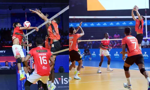 പ്രൈം വോളിബോള്‍ ലീഗ്; കാലിക്കറ്റ് ഹീറോസിനെ തകര്‍ത്ത് ഹൈദരാബാദ്