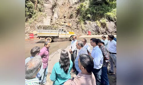 താമരശ്ശേരി ചുരത്തിൽ കേന്ദ്ര സംഘം പരിശോധന നടത്തി