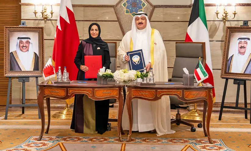 ആരോഗ്യ സഹകരണം മെച്ചപ്പെടുത്താൻ കുവൈത്തും ബഹ്റൈനും; ധാരണപത്രത്തിൽ ഒപ്പുവെച്ചു ആരോഗ്യ സഹകരണം മെച്ചപ്പെടുത്താൻ കുവൈത്തും ബഹ്റൈനും; ധാരണപത്രത്തിൽ ഒപ്പുവെച്ചു