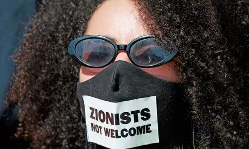 From a rally in Barcelona, ​​Spain, in solidarity with the Palestinian people