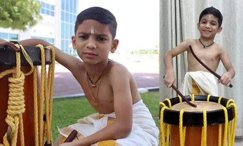 കുഞ്ഞു കൈകളിൽ വിരിയുന്ന വലിയ താളം