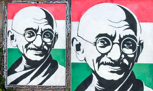 ഉപ്പിൽ ഉണർന്ന് മഹാത്മാ! അമൽ ഇംഗ്ലീഷ് സ്കൂളിന് ലോക റെക്കോഡ്