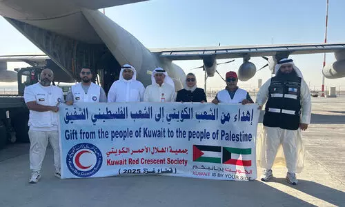 Kuwait sends 10 tons of food to Gaza