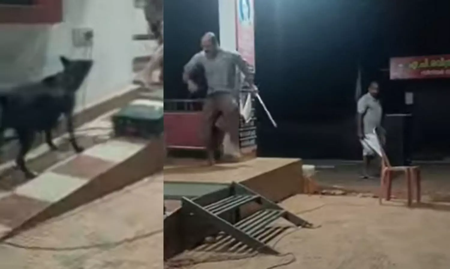 തെരുവുനായ് ശല്യത്തിനെതിരായ നാടകത്തിനിടെ നായുടെ ആക്രമണം; കാണികള്‍ കരുതിയത് നാടകത്തിന്റെ ഭാഗമെന്ന്