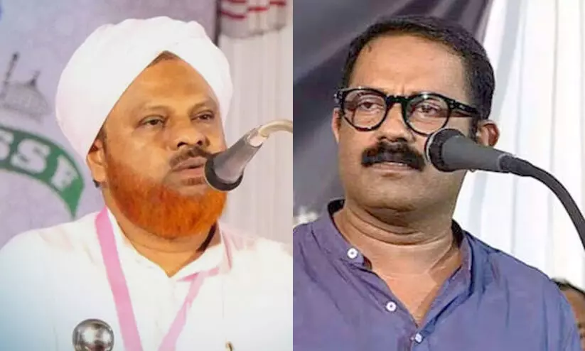 Hameed Faizy Ambalakadavu and KM shaji Hameed Faizy Ambalakadavu and KM shaji