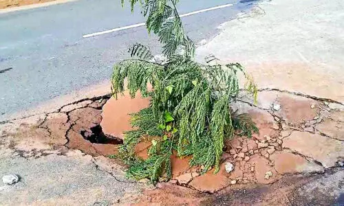 വാഴക്കോട്-പ്ലാഴി സംസ്ഥാന പാത വീണ്ടും തകർന്നു വാഴക്കോട്-പ്ലാഴി സംസ്ഥാന പാത വീണ്ടും തകർന്നു