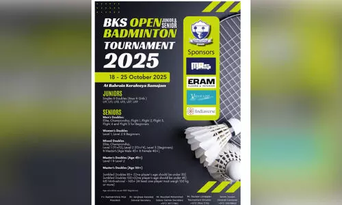ര​ണ്ടാ​മ​ത് ബി.​കെ.​എ​സ് ഓ​പ​ൺ ബാ​ഡ്മി​ന്റ​ൺ ടൂ​ർ​ണ​മെ​ന്‍റ് 18ന് ​തു​ട​ങ്ങും