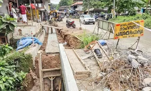മലയോര ഹൈവേ; ചോക്കാട് അങ്ങാടിയിൽ നിർമാണം തുടങ്ങാനായില്ല