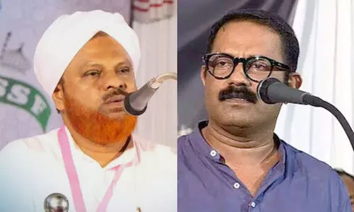 Hameed Faizy Ambalakadavu and KM shaji