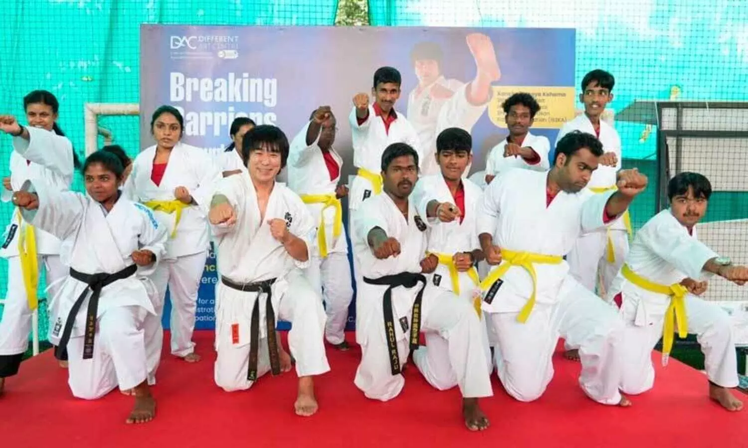 കരാട്ടെയുടെ ആദ്യമുറകളില്‍ ആത്മവിശ്വാസത്തോടെ ഭിന്നശേഷിക്കാര്‍; പ്രചോദനമായി കാന്‍ചോ മസായാ കൊഹാമ