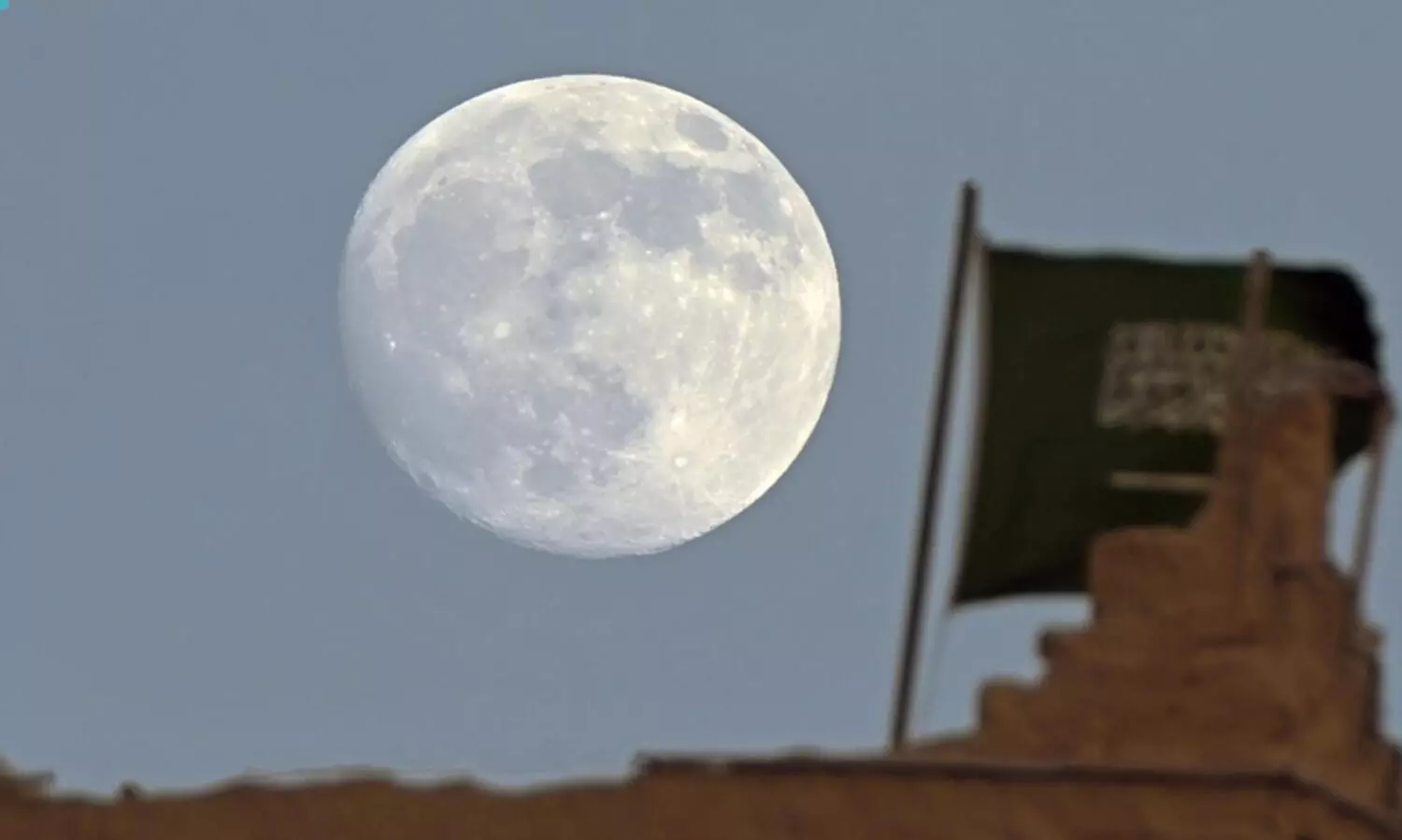 The full moon was visible in the Asir region the other day