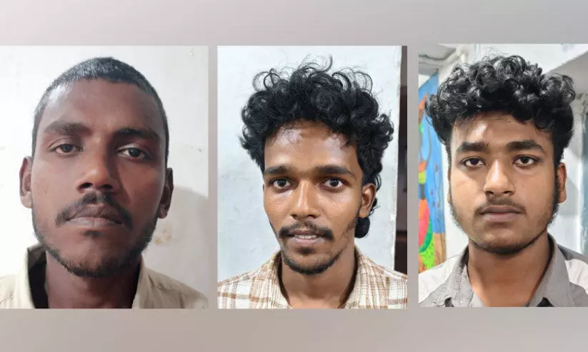 ക​ഞ്ചാ​വു​മാ​യി യു​വാ​ക്ക​ൾ പി​ടി​യി​ൽ